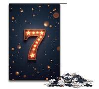 Adults 1000 Piece Jigsaw Puzzle Seven Stars in A Row Family Fun Puzzle with Matching Poster And Trivia Sheet 1000 PCS(38x26cm)