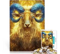 Adults 1000 Piece Jigsaw Puzzle sheep head art Stressabbau Staycation Zeit totschlagen Ein Kunstwerk75x50cm