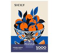 Adults 1000 Piece Jigsaw Puzzle Sicily Oranges Jigsaws for Adults Relaxing Games Stress Reliever Parent-child Interaction 38x26cm/1000pcs