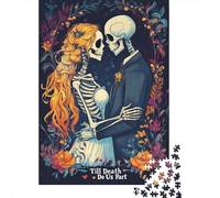Adults 1000 Piece Jigsaw Puzzle Skeleton_lovers Puzzle Jigsaws for Adults Jigsaw Puzzles for Adult 1000pcs (75x50cm)