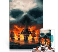 Adults 1000 Piece Jigsaw Puzzle Skull and bones game Handgeschwindigkeitswettbewerb einzigartiges Herausforderungsspiel38x26cm
