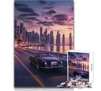 Adults 1000 Piece Jigsaw Puzzle Skyline Reflections Ideal for Cozy Downtime Fine Precision Die Cut Play Toy Size 50x75cm