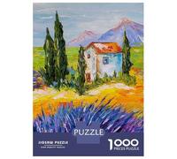 Adults 1000 Piece Jigsaw Puzzle Somewhere in Provence Jigsaw Puzzle Brain Teaser Game Presents for Women Difficult And Challenge 52x38cm/1000pcs