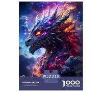 Adults 1000 Piece Jigsaw Puzzle Space Dragon Puzzles for Adults Brain Teaser Game Perfect Decoration Birthday And Unique Gifts 38x26cm/1000pcs