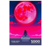 Adults 1000 Piece Jigsaw Puzzle Space Pink Girl Puzzles for Adults Brain Teaser Game Perfect Decoration Birthday And Unique Gifts 52x38cm/1000pcs