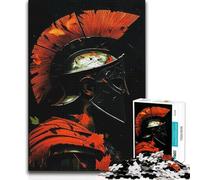 Adults 1000 Piece Jigsaw Puzzle Spartan in The Dark Improve Memory Practical Game for And from 14 Years And over 38x26cm
