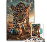 Adults 1000 Piece Jigsaw Puzzle Stalking The Sunset Wild Improve Memory Practical Game for And from 14 Years And over 38x52cm