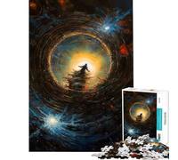 Adults 1000 Piece Jigsaw Puzzle Staring Into The Void Fun at Home Activities, Difficult Challenge Home Decoration Toys for And 14 Years And over (38x26cm)
