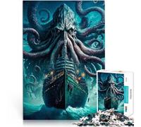 Adults 1000 Piece Jigsaw Puzzle The Call of Cthulhu Stressabbau Staycation Zeit totschlagen Wohnkunstdekor52x38cm