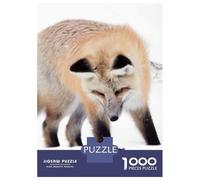 Adults 1000 Piece Jigsaw Puzzle The Fox And The Bullfinch Puzzles for Adults Toy Wall Decor Difficult Hard Difficult And Challenge 52x38cm/1000pcs