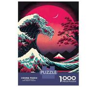 Adults 1000 Piece Jigsaw Puzzle The Great Wave Jigsaws for Adults Anti-Stress Toys Pattern Assembly for Is Ideal As A Gift 70x50cm/1000pcs