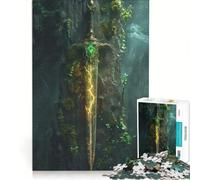 Adults 1000 Piece Jigsaw Puzzle The Legendary Sword Educational Games Fun at Home Activities Wishlist with Santa Claus 38x52cm