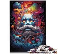 Adults 1000 Piece Jigsaw Puzzle the mysterious old man Pattern assembly 26x38cm Stress Reliever Staycation Kill time for teenager 14+
