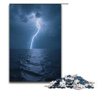 Adults 1000 Piece Jigsaw Puzzle The Storm Is Coming Family Fun Puzzle with Matching Poster And Trivia Sheet 1000 PCS(38x26cm)