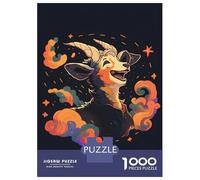 Adults 1000 Piece Jigsaw Puzzle The Toothless Goat Laugh Jigsaw Puzzle Brain Teaser Game Presents for Women Difficult And Challenge 70x50cm/1000pcs