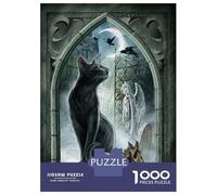 Adults 1000 Piece Jigsaw Puzzle Through Midnights Gate Jigsaws for Adults Brain Teaser Game Difficult Hard Unique Gifts for Birthday And Christmas 38x26cm/1000pcs