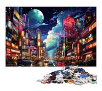Adults 1000 Piece Jigsaw Puzzle Tokyo Japan City at Night Jigsaw Family Fun Puzzle Fun at Home Activities Birthday PresentTravel Gifts 1000 PCS(75x50cm)