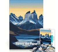Adults 1000 Piece Jigsaw Puzzle Torres Del Paine National Park Educational Games Fun at Home Activities Wishlist with Santa Claus 38x52cm