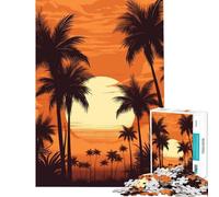 Adults 1000 Piece Jigsaw Puzzle Tropical Paradise Educational Challenge A Work of Art Anti-Stress Toys for Ages 14 And over (38x52cm)
