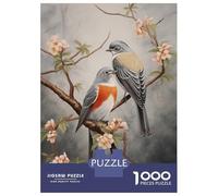 Adults 1000 Piece Jigsaw Puzzle Two Birds on Branch Jigsaws for Adults Brain Teaser Game Difficult Hard Unique Gifts for Birthday And Christmas 52x38cm/1000pcs