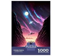 Adults 1000 Piece Jigsaw Puzzle UFO Encounter Jigsaws for Adults Brain Teaser Game Difficult Hard Unique Gifts for Birthday And Christmas 38x26cm/1000pcs