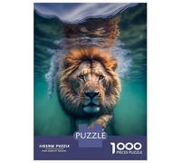 Adults 1000 Piece Jigsaw Puzzle Underwater Lion Jigsaws for Adults Brain Teaser Game But Fun And Humorous Difficult And Challenge 38x26cm/1000pcs