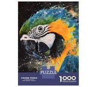 Adults 1000 Piece Jigsaw Puzzle Vibrant Parrot Art Jigsaw Puzzle Brain Teaser Game Wall Art Unique Gifts for Birthday And Christmas 52x38cm/1000pcs