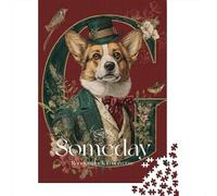 Adults 1000 Piece Jigsaw Puzzle Vintage Dog Art Print Jigsaws for Adults Fun Games Wall Decoration Unique Gifts for Birthday And Christmas 70x50cm/1000pcs