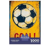 Adults 1000 Piece Jigsaw Puzzle Vintage Soccer Goal Sign Jigsaws for Adults Brain Teaser Game But Fun And Humorous Difficult And Challenge 70x50cm/1000pcs