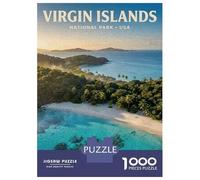 Adults 1000 Piece Jigsaw Puzzle Virgin Islands National Park Puzzle for Adults Relax Games But Fun And Humorous Difficult And Challenge 38x26cm/1000pcs