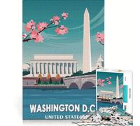 Adults 1000 Piece Jigsaw Puzzle Washington Dc Travel Art Family Game Difficult And Challenge Unique Birthday And Gifts 50x75cm