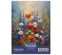 Adults 1000 Piece Jigsaw Puzzle Wildflower Field Puzzles for Adults Toy Wall Decor Difficult Hard Difficult And Challenge 70x50cm/1000pcs
