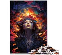 Adults 1000 Piece Jigsaw Puzzle witch Pattern assembly 26x38cm Help the brain exercise addictive toys to cultivate patience