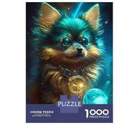 Adults 1000 Piece Jigsaw Puzzle Yorkshire Terrier Dog Puzzles for Adults Fun Games Perfect Decoration Parent-child Interaction 52x38cm/1000pcs