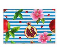 Adults 1000 Piece Jigsaw Puzzles Blue Stripe Pomegranate Floral Fruits Animal Painting Art Difficult Large Puzzle Gifts for Puzzle Lovers, 29.5x19.7 Inch