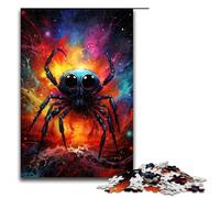 Adults 1000 Piece Jigsaw The Colorful Psychedelia of Star Spider Family Fun Puzzle with Matching Poster And Trivia Sheet 75x50cm