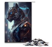 Adults 1000 Piece Jigsaw Thunder Tiger Alpha Family Fun Puzzle with Matching Poster And Trivia Sheet 75x50cm