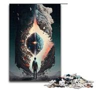 Adults 1000 Piece Jigsaws A Cosmic Brain Black Hole Puzzle Artwork Birthday Present Gifts Wall Art 75x50cm