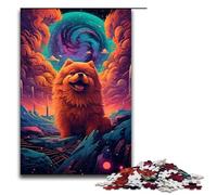 Adults 1000 Piece Jigsaws Chubby Brown Animated Bear Puzzle Artwork Birthday Present Gifts Wall Art 75x50cm