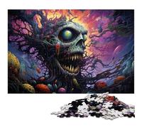 Adults 1000 Piece Jigsaws Psychedelic Evil Hell Demon Puzzle Artwork Birthday Present Gifts Wall Art 1000 PCS(75x50cm)