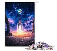 Adults 1000 Piece Jigsaws Rocket Launching Puzzle Artwork Birthday Present Gifts Wall Art 75x50cm