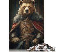 Adults 1000 Pieces Jigsaw Bear Monarch of The Wild Wood Puzzles Wooden Puzzles Learning Educational Toy 1000pcs (75x50cm)