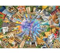 Adults 1000 Pieces Landscape Jigsaw Puzzle Famous Buildings Over The World Puzzles Entertainment Toys,Adult Stress Relief Painting Puzzle Wall Decor,Impossible Puzzles Skill Game