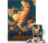 Adults 1000 Pieces Puzzle “After the Rain” Made of wood,Suitable for people aged 14 and above Learning Educational Toys Family Games Family Fun Gift。size:50x75cm/14.96x20.47inch
