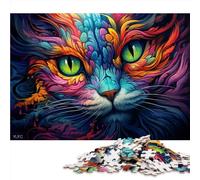 Adults 1000 Pieces Puzzle alice cat Precision Cut Jigsaw Puzzle 26x38cm Suitable for desktop decoration Suitable for and teens 14+