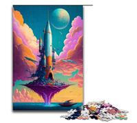 Adults 1000 Pieces Puzzle Amazing Rocket The Sea DIY Puzzle Toys Great Gifts for Christmas for Teenager Age 14+ 75x50cm