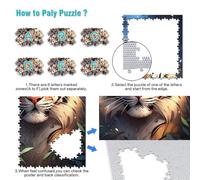 Adults 1000 Pieces Puzzle Anime Dream Tiger Impossible Puzzle 26x38cm for is ideal as a gift for the whole family for teenager Age 14+