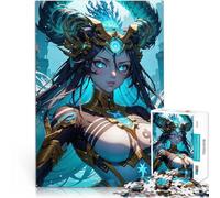 Adults 1000 Pieces Puzzle Anime Female Warrior Trainieren Sie Ihr Gehirn und Ihre Hände Geschenkideen75x50cm