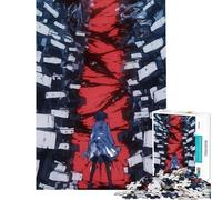 Adults 1000 Pieces Puzzle Anime Girl Facing Fear Relaxing Games Brain Intelligence Challenge Addictive Toys Birthday Gifts For Family Fun (Size 38x52cm)