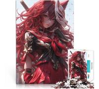 Adults 1000 Pieces Puzzle Anime Samurai Girl Interessante Stressreduzierung Einzigartige Geburtstags- und Geschenkideen52x38cm